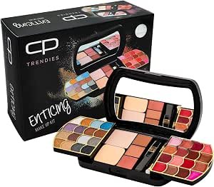 CP Trendies Enticing Makeup Kit No. 83 for Ladies &amp;amp; Girls | Gift Set for Women with Creamy Eyeshadows,16 Lip Colors, Blushers, Compact Powder, Mirror, All-in-One Makeup Set